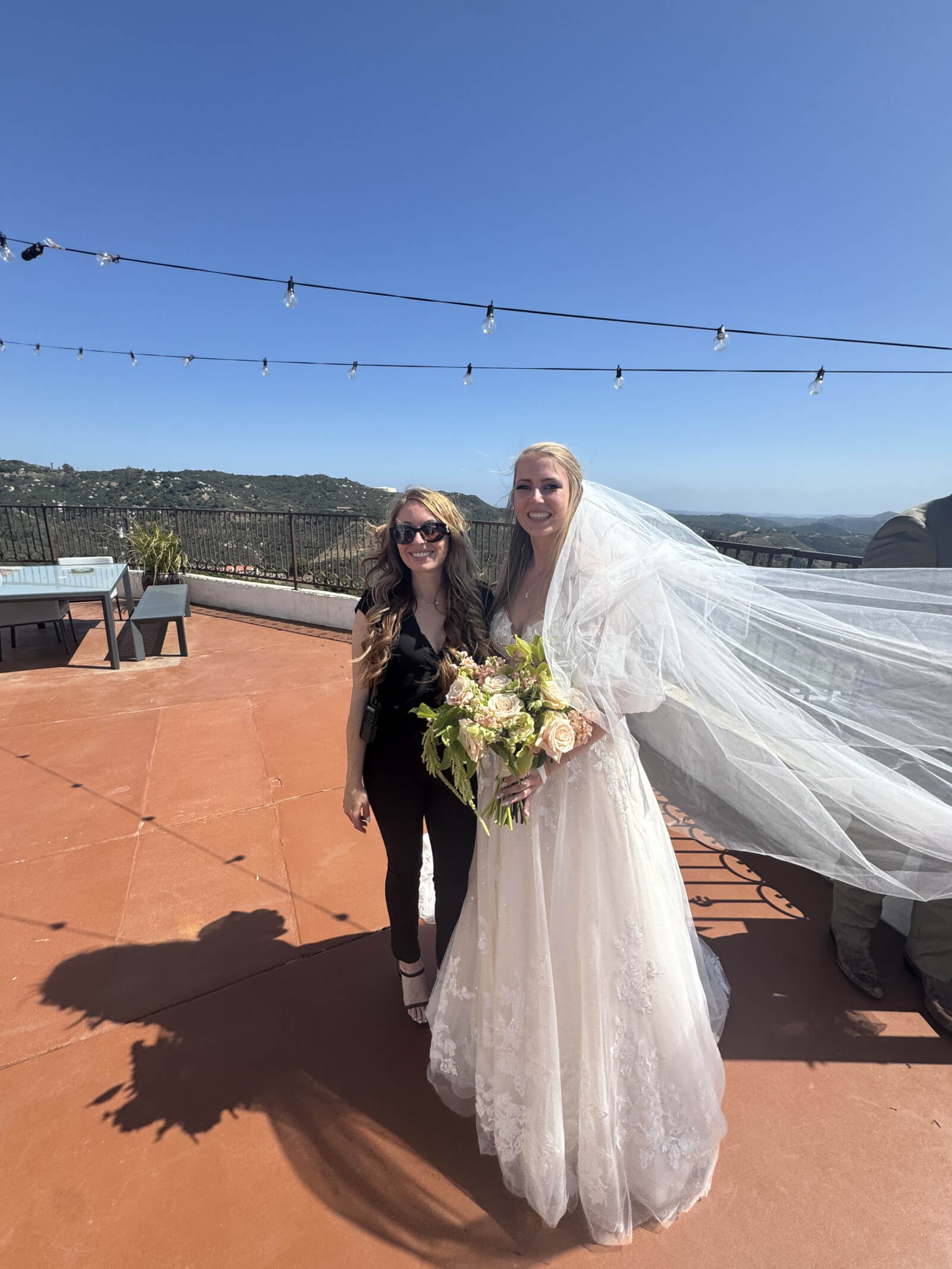 Adria, photographed at her Villa Rosa wedding